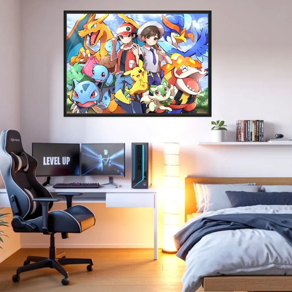 Décoration murale colorée Pokémon Spirit pour chambre enfant ou ado