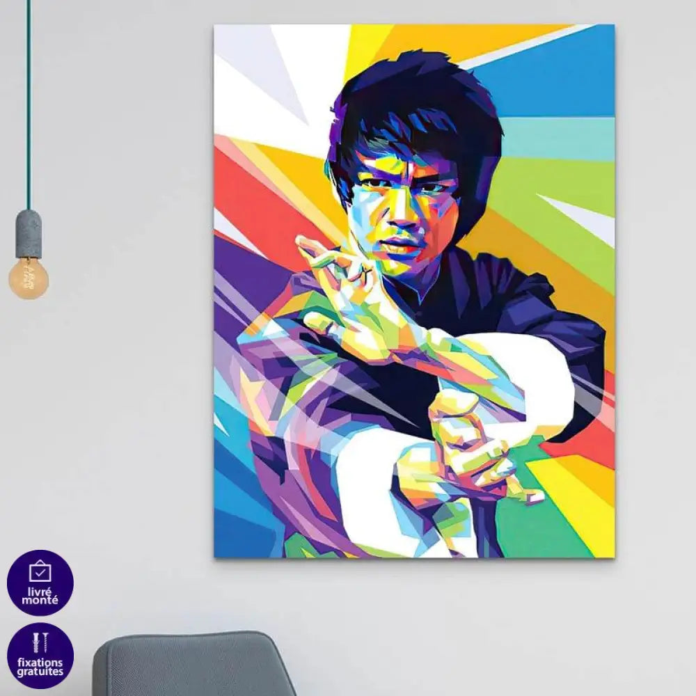 Tableau Pop Art Bruce Lee - Montableaudeco