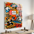 Chanel Paris pop art wall decoration, bright colors and urban spirit