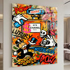 Graffiti Canvas Art Paris, modern and energetic wall art
