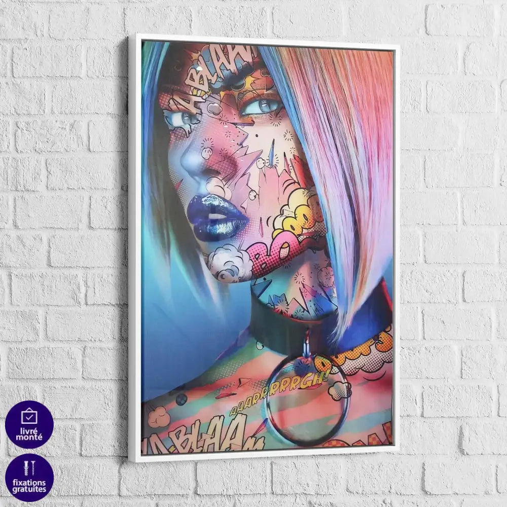 Tableau Pop Art Fashion Tatoo - Montableaudeco