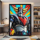 Tableau Goldorak style pop art toile design salon contemporain