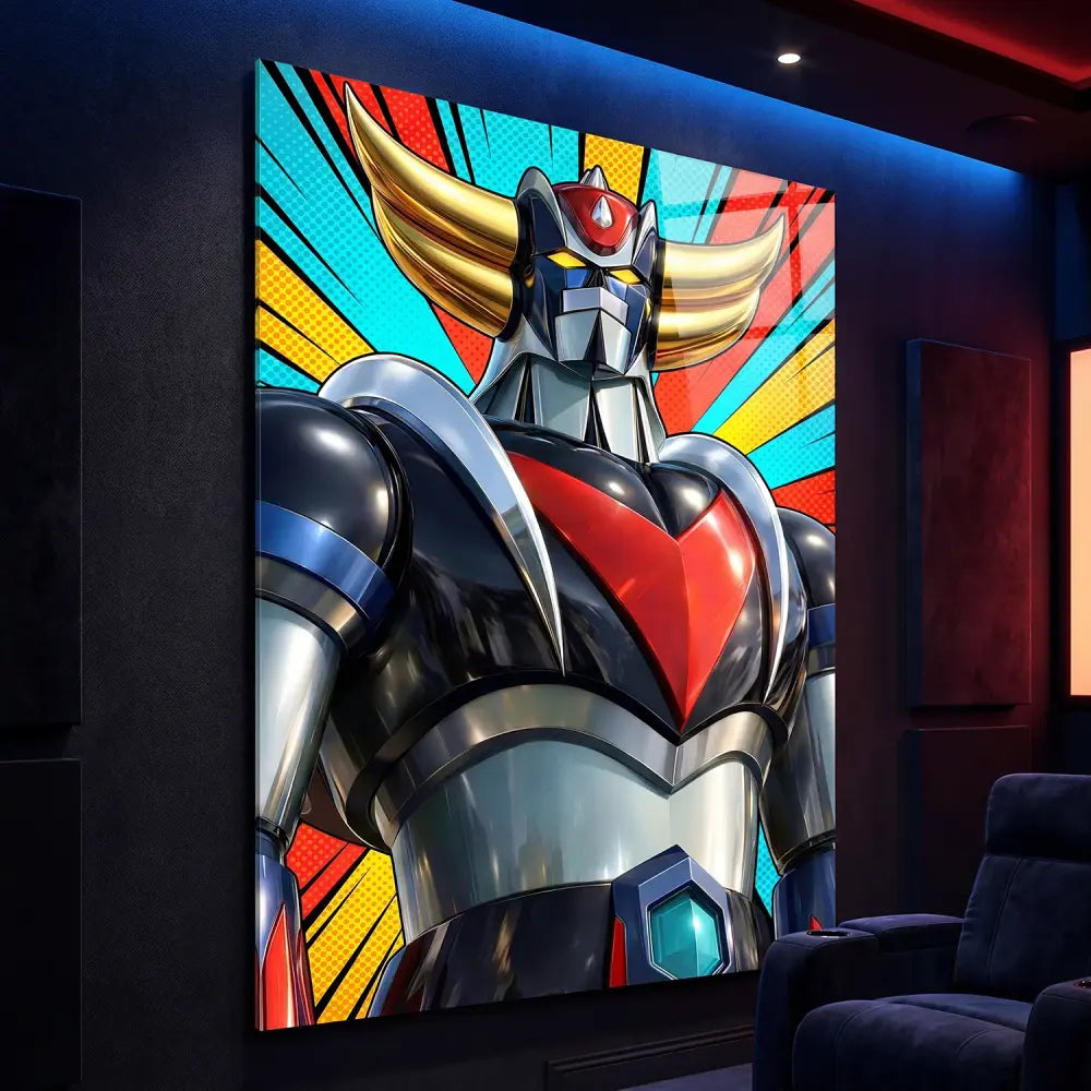 Tableau Pop Art Goldorak - 40x60cm / Plexiglas - Tableau Goldorak