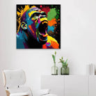 Tableau Pop Art Gorille La Colère - Montableaudeco