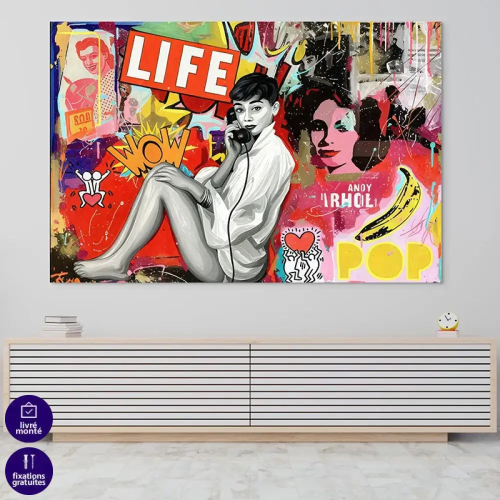 décoration murale colorée style Andy Warhol