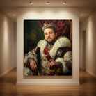 Custom painting of historical figure The King rendered as a classical painting