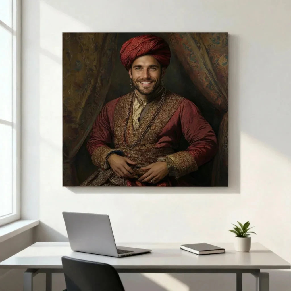 Tableau Portrait Historique Le Sultan - Tableau Personnalisé Historique