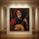 Renaissance painting Le Troubadour, period costume and warm background