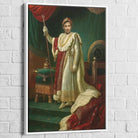 Cadre flottant blanc Portrait Historique L’Empereur – style lumineux