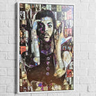 Tableau Prince Portrait Composé 40x60cm / Cadre Blanc Tableau Célébrité