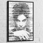 Tableau Prince Révélation Typographique 40x60cm / Cadre Noir Tableau Célébrité