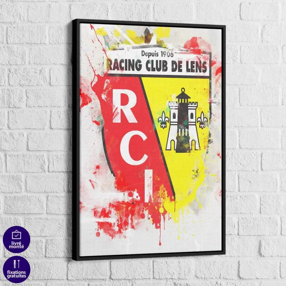 Tableau RC Lens Graffiti - Montableaudeco