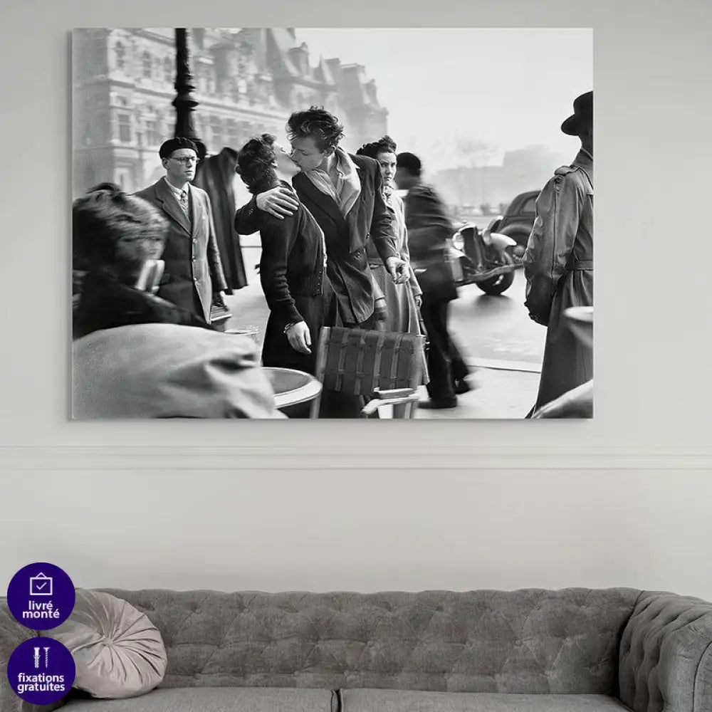 Tableau Robert Doisneau Le Baiser 1