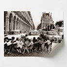 Affiche photo Paris Les tabliers de la rue de Rivoli style Robert Doisneau sans cadre