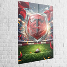 Stade Toulousain painting in Acrylic Glass Print, contemporary shine