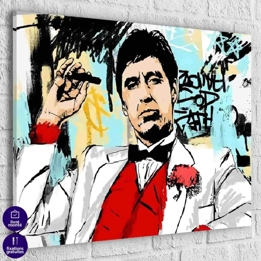 Tableau Scarface Al Pacino Street Art - Montableaudeco