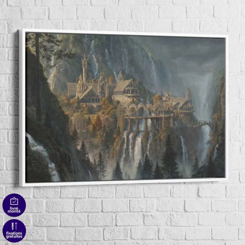 Tableau Seigneur des Anneaux Fondcombe - Montableaudeco