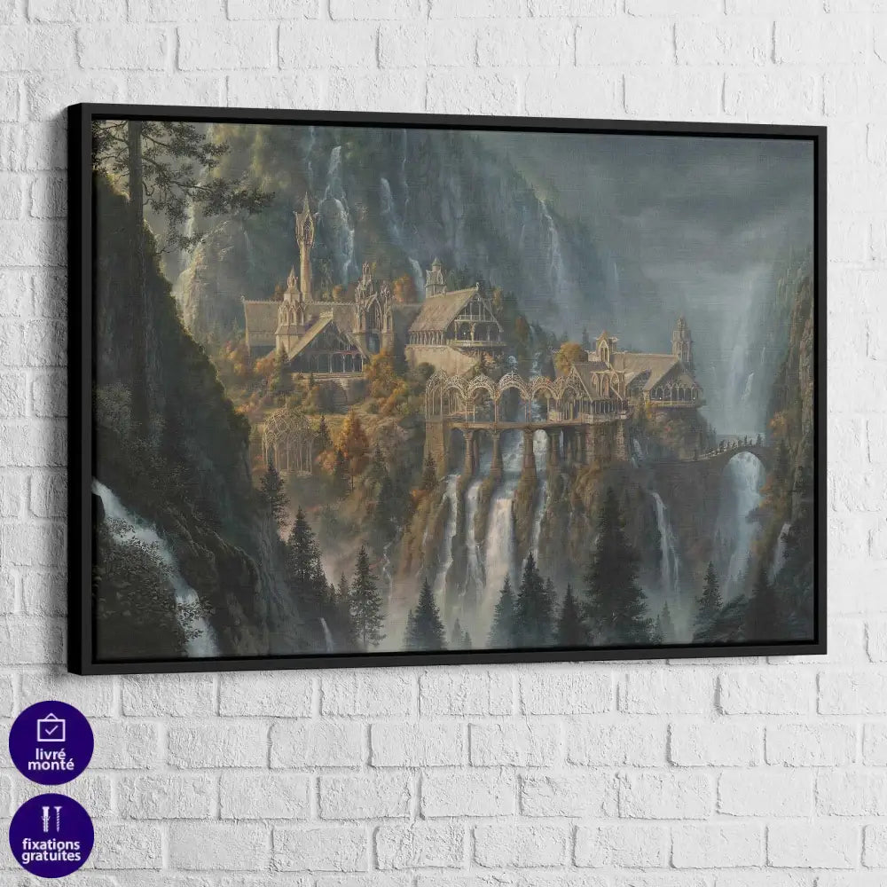 Tableau Seigneur des Anneaux Fondcombe - Montableaudeco