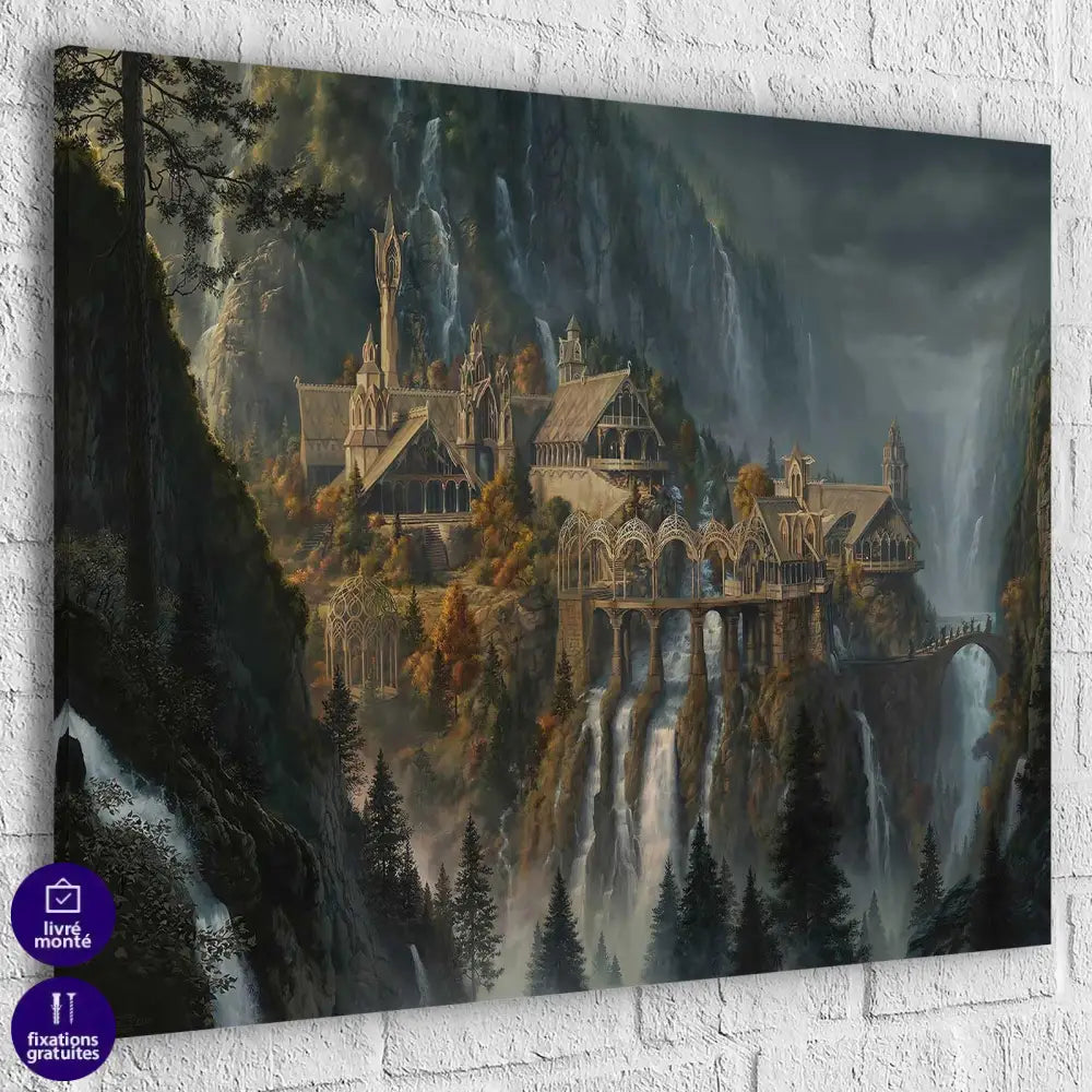 Tableau Seigneur des Anneaux Fondcombe - Montableaudeco