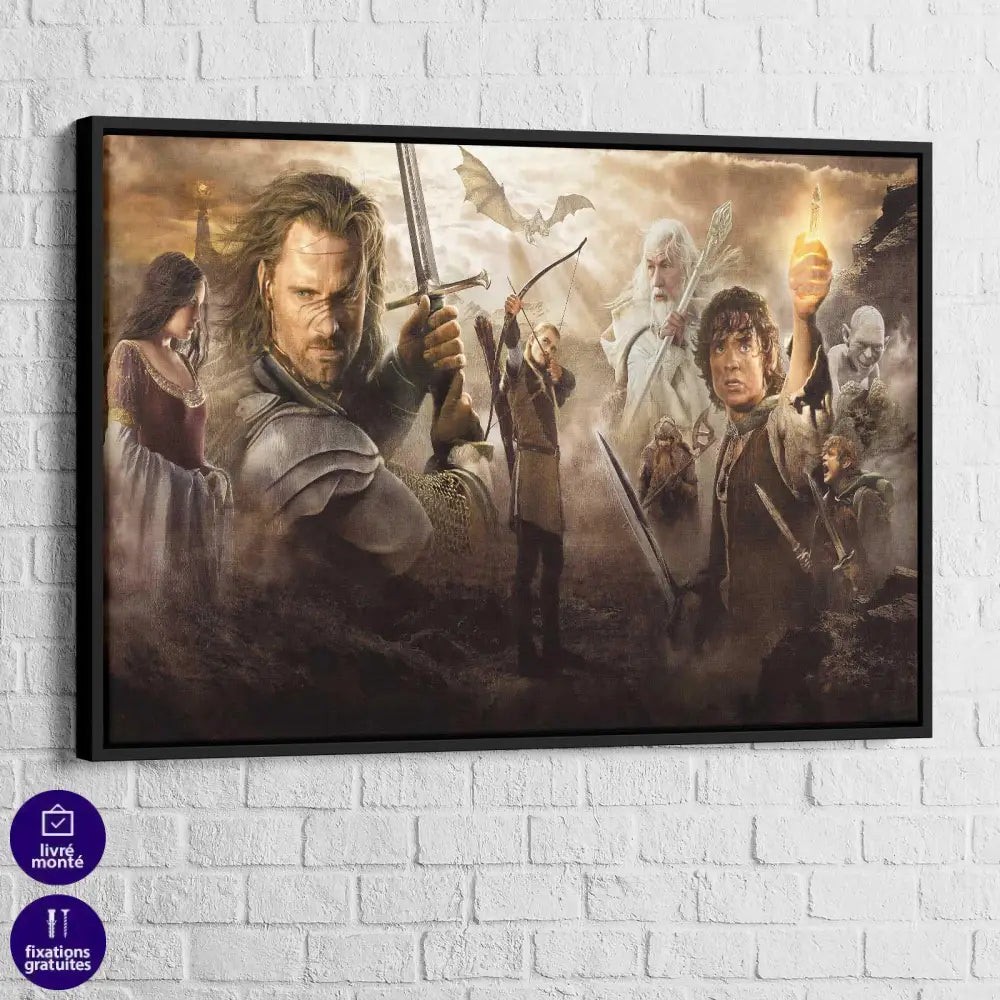 Tableau Seigneur Des Anneaux Movie - Montableaudeco