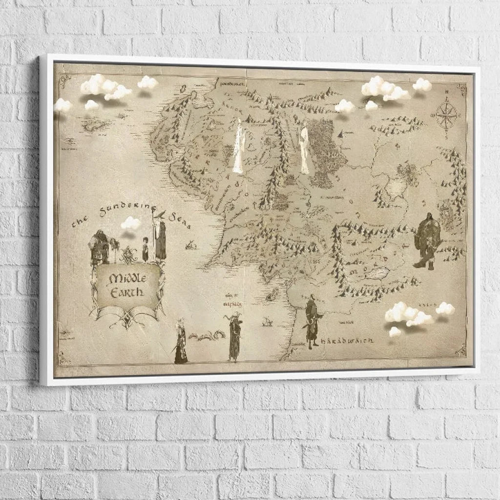 Tableau Seigneur Des Anneaux Terre Du Milieu 6