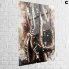 art abstrait sensuel sous plexiglas