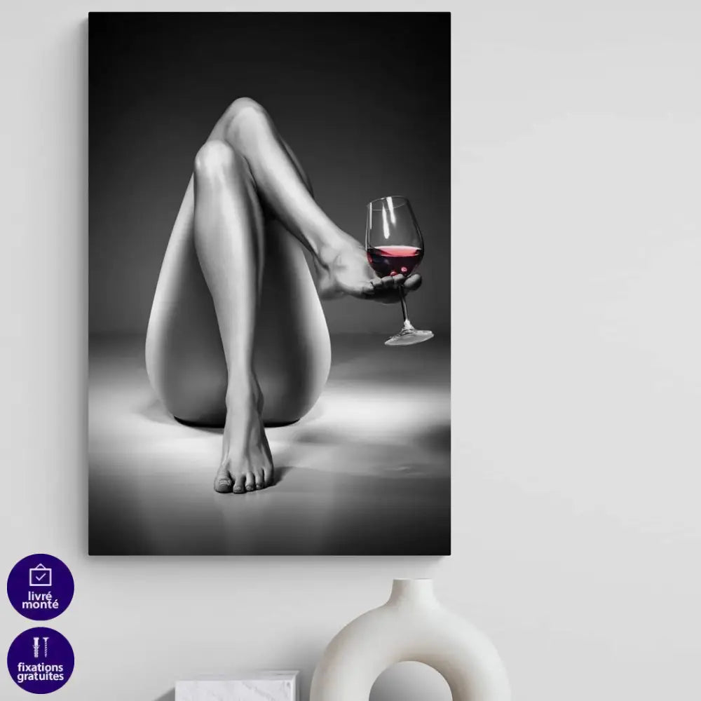 Tableau Sexy La Femme au Vin rouge - Montableaudeco