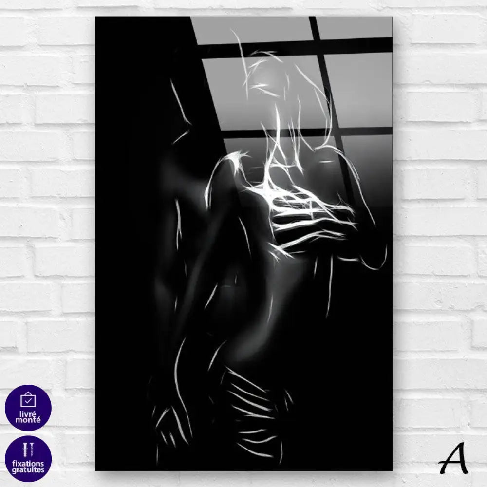 Tableau Sexy Le Noir et Blanc 2 Pièces - Montableaudeco