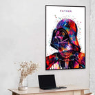 Tableau Star Wars Dark Vador Father Blanc - Montableaudeco