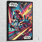 Tableau star wars Dark Vador Original 80 – version cadre noir