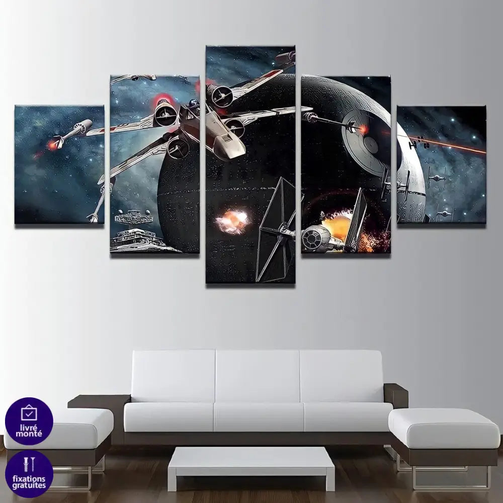 Tableau Star Wars Death Star - Montableaudeco