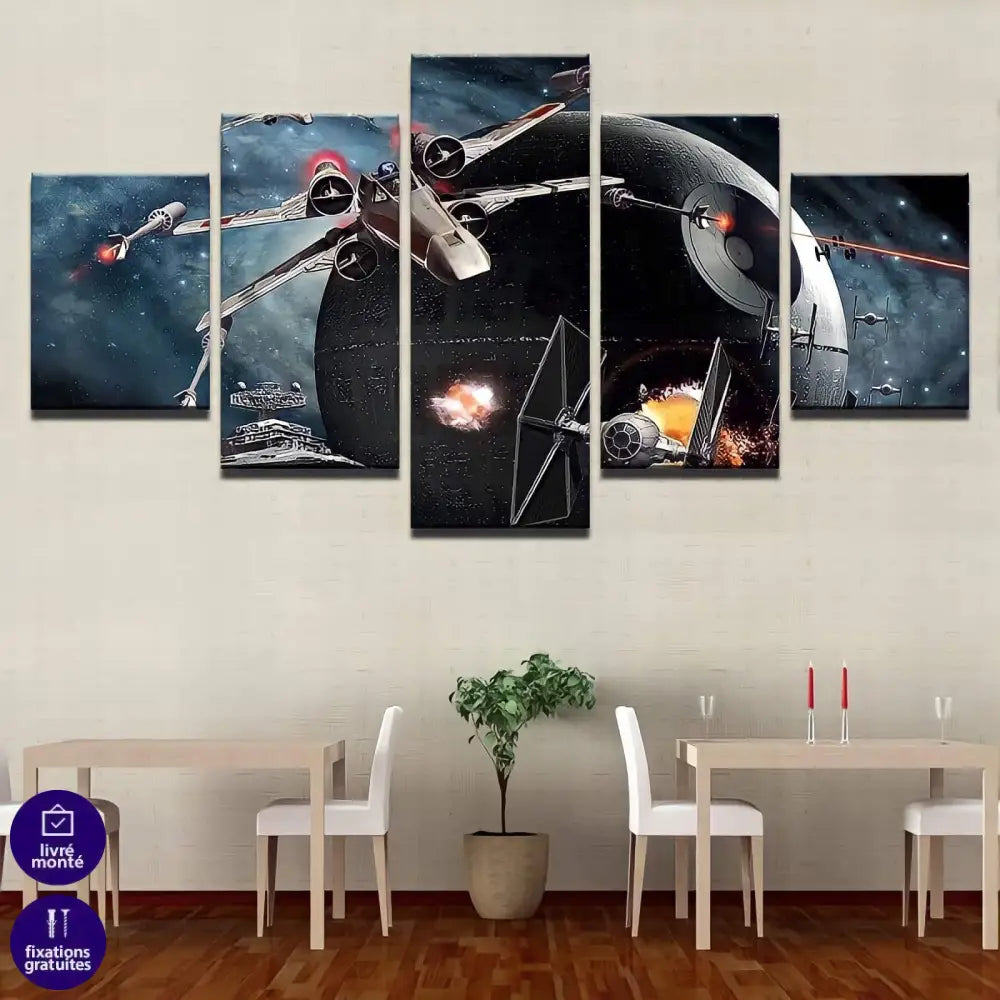 Tableau Star Wars Death Star - Montableaudeco