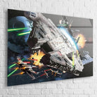 Tableau Star Wars L'attaque de L'étoile Noir - Montableaudeco