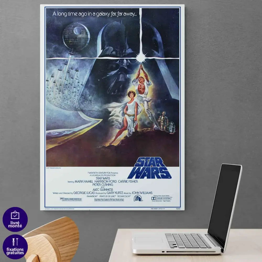 Tableau Star Wars Original La Guerre des Etoiles - Montableaudeco