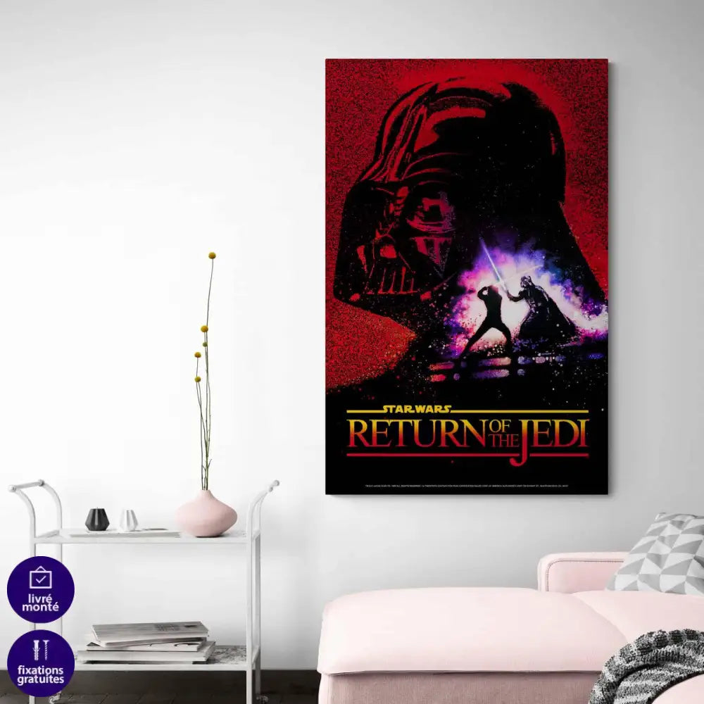 Tableau Star Wars Original Le Retour Du Jedi - Montableaudeco