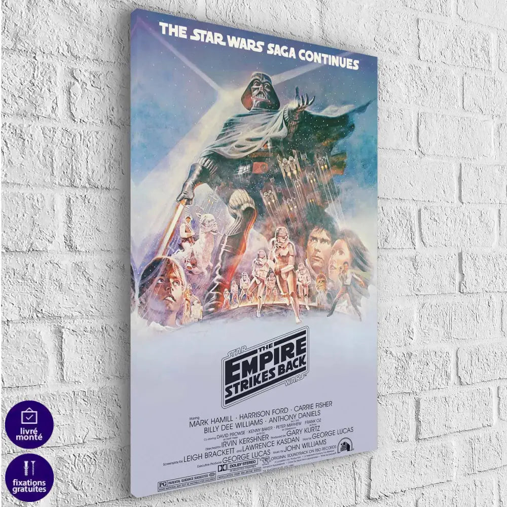 Tableau Star Wars Original L'Empire Contre Attaque - Montableaudeco