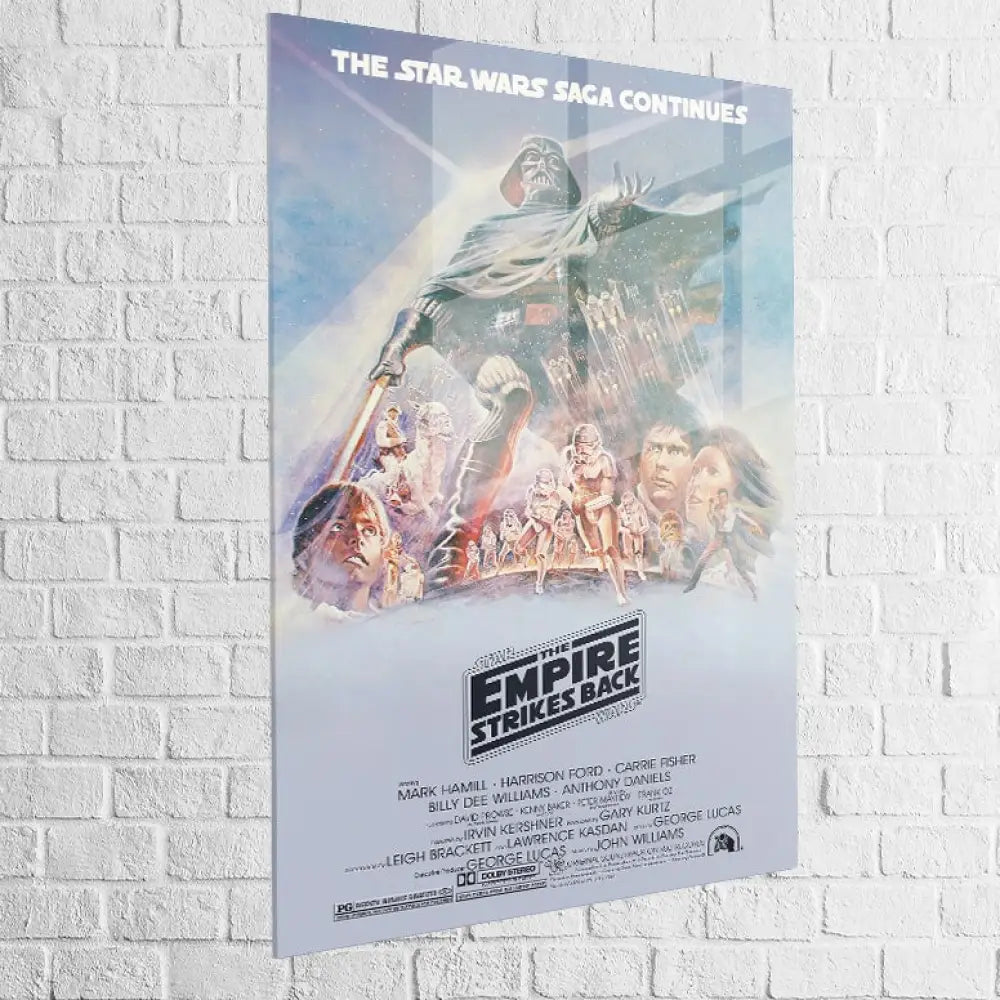 Tableau Star Wars Original L’Empire Contre Attaque 40x60cm / Plexiglas Tableau Star Wars