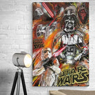 Tableau Star Wars Retro Dark Side - Montableaudeco