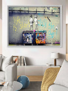 Tableau Street Art Banksy Life is Short
