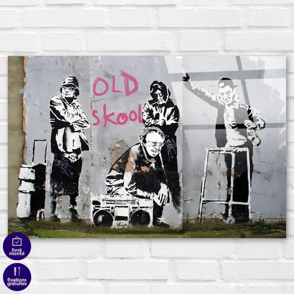 Tableau Street Art Banksy Mur Graffiti - Montableaudeco