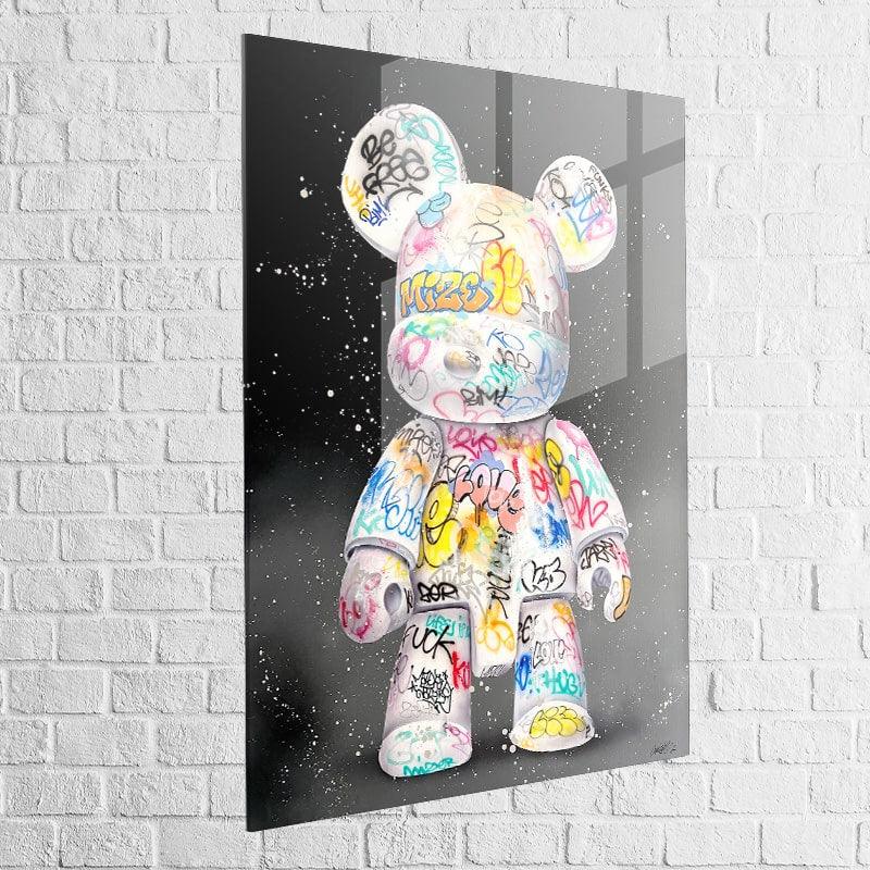 Tableau Street Art Bear Graffiti - Montableaudeco