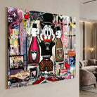 Street Art Canvas in Acrylic Glass Print, vibrant colors with a luxurious effect