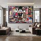 Graffiti Canvas Art art bling, vibrant colors for modern living room