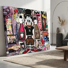 Bling urban painting for industrial decor, energetic and chic wall art