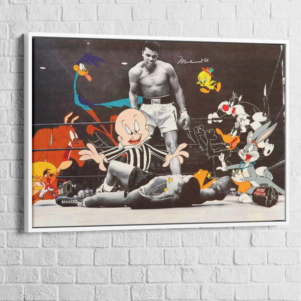 Tableau street art boxe pop culture idéal pour intérieur contemporain
