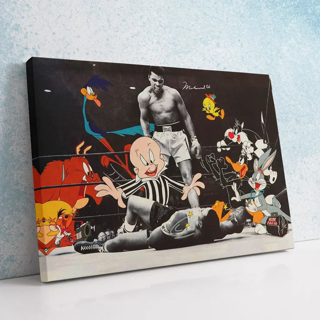 Décoration murale street art boxing pop culture pour bureau ou salle de sport