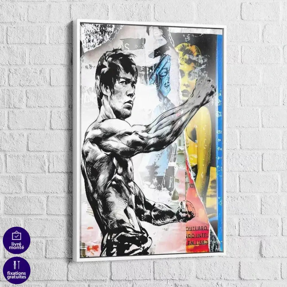Tableau Street Art Bruce Lee - Montableaudeco