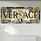 Toile design billet 100 dollars version street art, déco salon moderne et artistique

