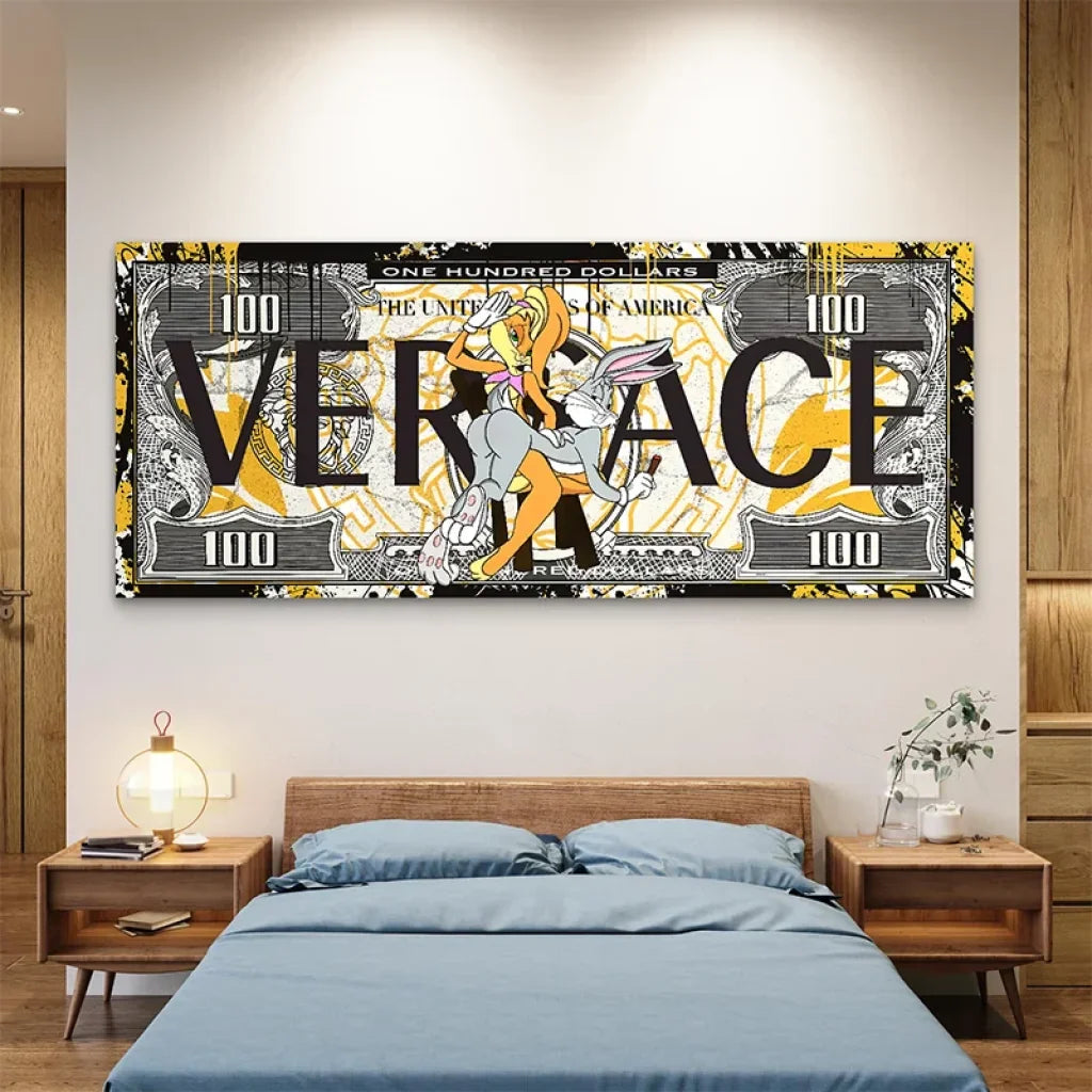 Œuvre street art Cent Dollars de Glamour, décor mural original et tendance urbaine

