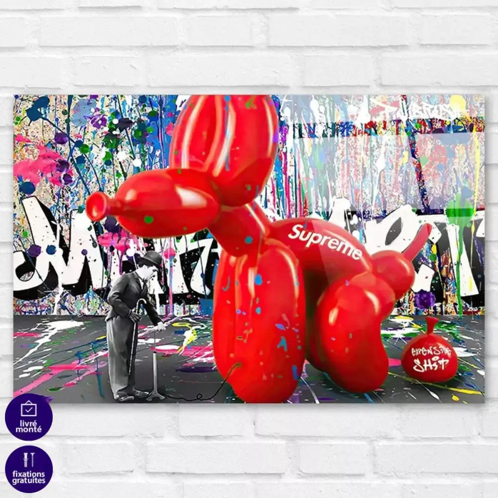 Tableau Street Art Chaplin Suprême - Montableaudeco